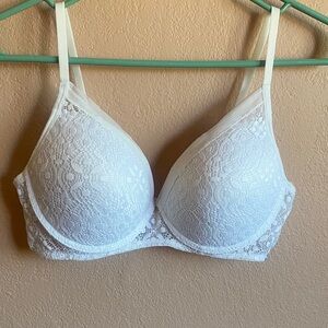 Lucky Brand Elegant White Lace Bra